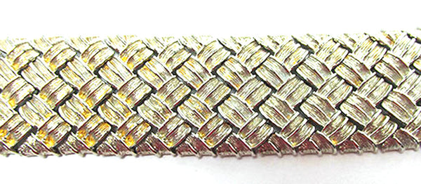 Nolan Miller Vintage Jewelry Contemporary Style Diamante Gold Bracelet - Close Up