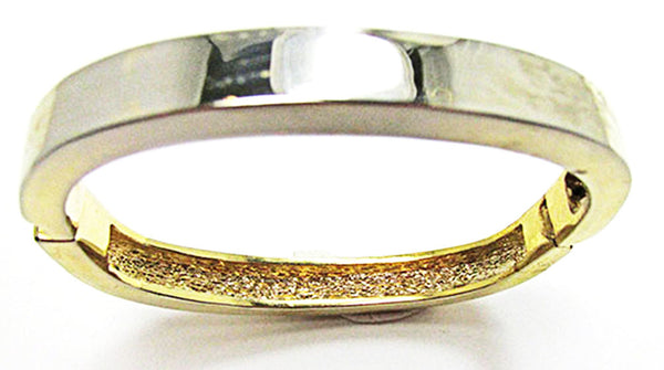 Gorgeous Vintage Jewelry 1970s Retro Contemporary Style Cuff Bracelet - Back