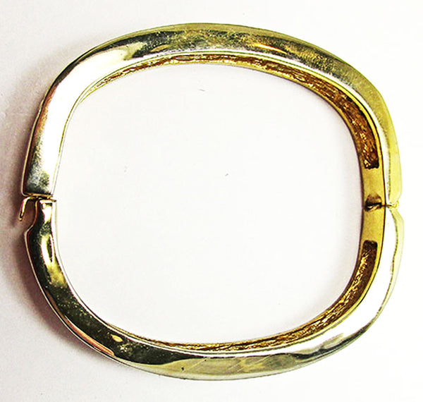 Gorgeous Vintage Jewelry 1970s Retro Contemporary Style Cuff Bracelet - Side