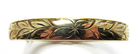 Danecraft Vintage 1940s Gorgeous Gold-Filled Engraved Cuff Bracelet - Front - Thumbnail