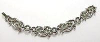 Trifari Vintage Jewelry 1950s Mid-Century Diamante Link Bracelet - Back - Thumbnail