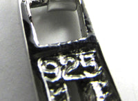 Delightful Signed LD Vintage Retro Sterling Geometric Link Bracelet - Sterling Mark - Thumbnail