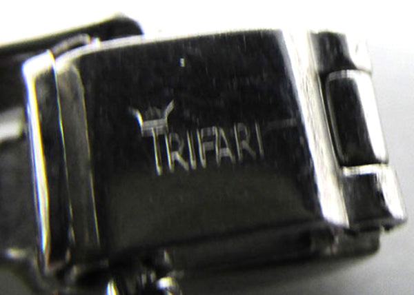 Trifari Vintage 1950s Alfred Philippe Signature Bracelet Book Piece - Signature