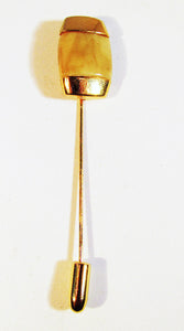 Vintage 1950s Mid-Century Crown Trifari Thermoset Hat or Stick Pin - Front