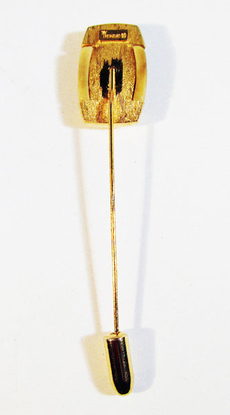 Vintage 1950s Mid-Century Crown Trifari Thermoset Hat or Stick Pin - Back
