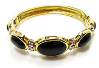 Vintage Retro Bold and Sophisticated Contemporary Style Cuff Bracelet - Front - Thumbnail