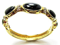 Vintage Retro Bold and Sophisticated Contemporary Style Cuff Bracelet - Side - Thumbnail