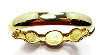 Vintage Retro Bold and Sophisticated Contemporary Style Cuff Bracelet - Back - Thumbnail