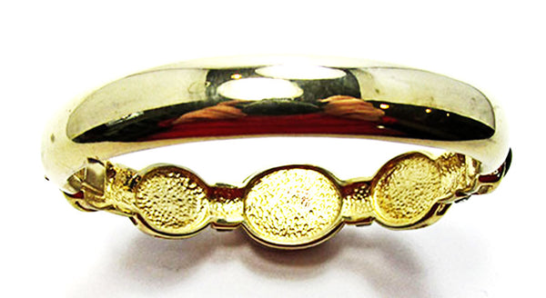 Vintage Retro Bold and Sophisticated Contemporary Style Cuff Bracelet - Back