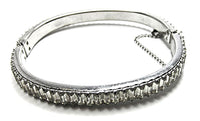 Vintage Jewelry 1950s Mid-Century Dazzling Diamante Cuff Bracelet - Thumbnail
