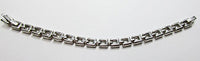 Vintage Costume Jewelry 1930s Art Deco Superb Topaz Diamante Bracelet - Back - Thumbnail