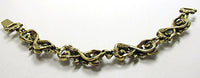 Florenza Vintage Jewelry 1950s Floral Diamante and Pearl Bracelet - Back - Thumbnail