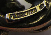 Florenza Vintage Jewelry 1950s Floral Diamante and Pearl Bracelet - Signature - Thumbnail