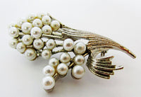 Vintage Designer Jewelry 1950s Art Mid-Century Floral Spray Pin - Front - Thumbnail