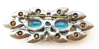 Jewelry Vintage 1930s Eye-Catching Art Deco Rhinestone Pin - Back - Thumbnail