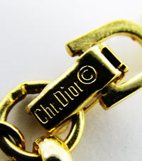 Christian Dior Vintage Jewelry Exceptional Diamante and Pearl Necklace - Signature - Thumbnail