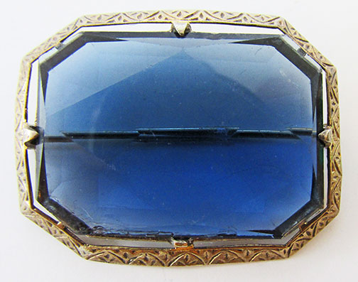 Vintage Retro 1930s Striking Art Deco Sterling Geometric Pin
