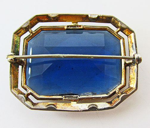 Vintage Retro 1930s Striking Art Deco Sterling Geometric Pin