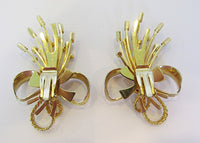 Sarah Coventry Vintage 1960s Statement Floral Bouquet Earrings