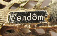 Vendome Vintage 1950s Mid Century Bold Floral Pin - Thumbnail