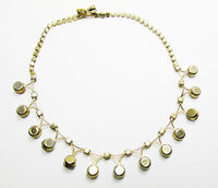 1950s Mid-Century Iridescent Aurora Borealis Diamante Necklace