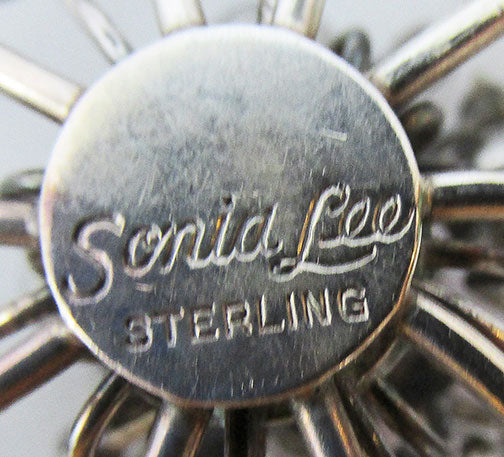 Sonia Lee Vintage Extremely Rare 1940s Sterling Pin/Pendant