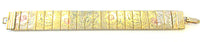 Sarah Coventry Vintage Jewelry Engraved Mural Floral Link Bracelet - Front - Thumbnail
