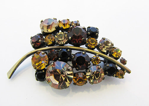 Made in West Germany Vintage Pristine Retro Autumn Colors Leaf Pin
