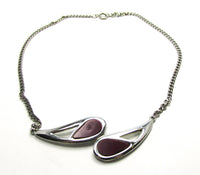 Stylish 1960s Vintage Mid-Century Contemporary Style Necklace - Front - Thumbnail