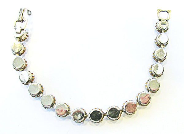 Judy Lee 1950s Vintage Jewelry Classic Mid-Century Diamante Bracelet - Back