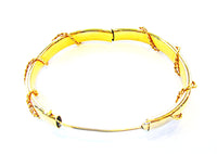 Vintage Jewelry 1960s Contemporary Style Gold Braided Cuff Bracelet - Closure - Thumbnail