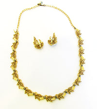 Crown Trifari 1960s Vintage Mid-Century Diamante Necklace and Earrings - Back - Thumbnail