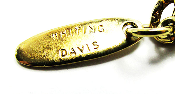 Whiting & Davis Vintage 1950s Distinctive Edwardian Style Pendant - Signature