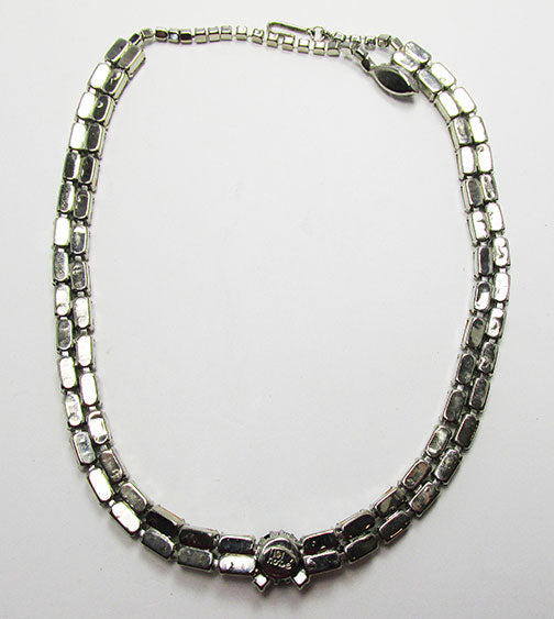  Hobe Stunning Vintage Mid Century Rhinestone Choker Necklace