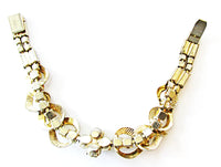 Sarah Coventry Vintage Jewelry 1960s Book Piece Diamante Bracelet - Back - Thumbnail