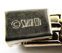 Sarah Coventry Vintage Jewelry 1960s Book Piece Diamante Bracelet - Signature - Thumbnail