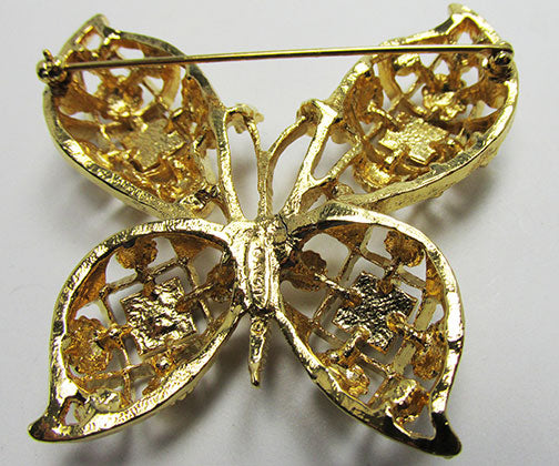 Avon Vintage Retro Contemporary Style Adorable Enamel Butterfly Pin