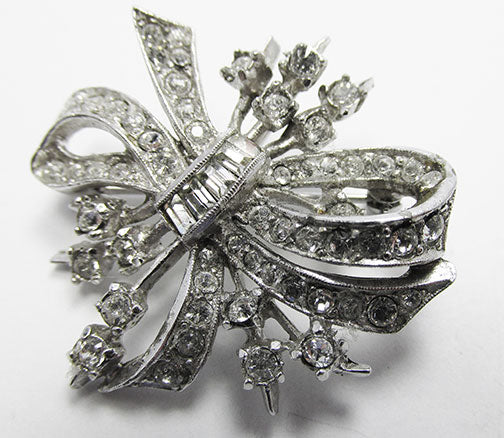 Beautiful Vintage Retro 1940s Floral Pin/Pendant