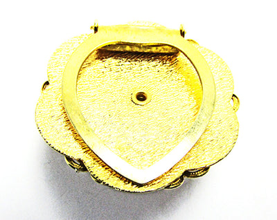 Lieba Vintage Jewelry Eye-Catching 1970s Gold and Pearl Scarf Clip – alt
