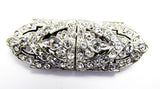 1930s Vintage Costume Jewelry Dazzling Retro Art Deco Diamante Duette