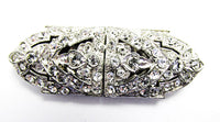 1930s Vintage Costume Jewelry Dazzling Retro Art Deco Diamante Duette - Thumbnail