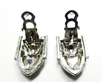 1930s Vintage Costume Jewelry Dazzling Retro Art Deco Diamante Duette - Thumbnail