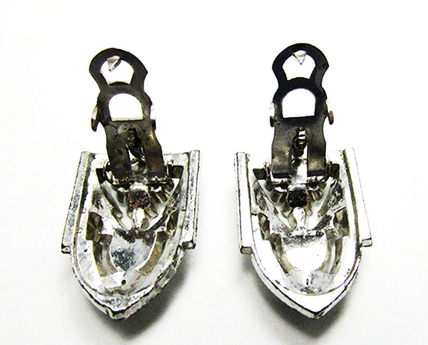 1930s Vintage Costume Jewelry Dazzling Retro Art Deco Diamante Duette