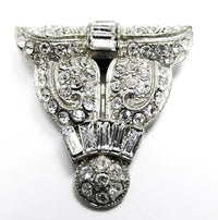 BM (Breadner Mfg. Co) Vintage 1920s Art Deco Diamante Dress Clip