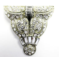 BM (Breadner Mfg. Co) Vintage 1920s Art Deco Diamante Dress Clip