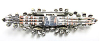 Kramer Vintage Jewelry Rare 1940s Sterling Diamante Duette Pin - Back - Thumbnail