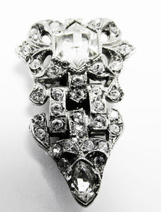 Art Deco Diamond Dress Clips
