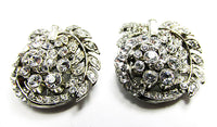1930s Vintage Jewelry Dazzling Art Deco Diamante Duette Pin - Dress Clips - Thumbnail