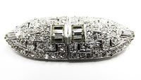 Coro 1930s Costume Jewelry Extraordinary Art Deco Diamante Duette Pin - Front - Thumbnail
