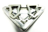 Vintage Early 1930s Stunning Art Deco Geometric Rhinestone Dress Clip - Back - Thumbnail
